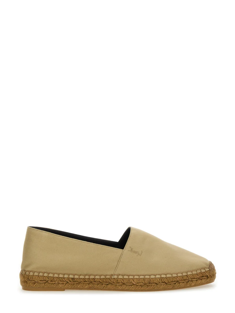 Saint Laurent Men's Cotton Gabardine Espadrille