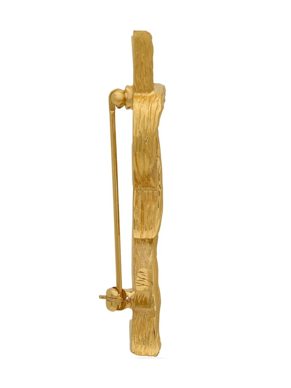 Saint Laurent Mini Brass Safety Hook Pin - Image 4