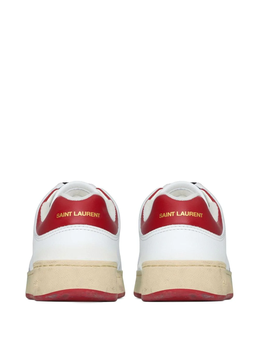 SAINT LAURENT SL/61 Leather Sneakers - Image 2
