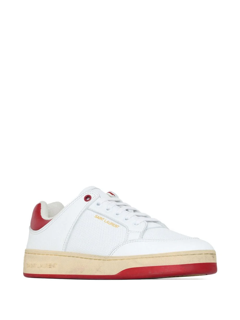 SAINT LAURENT SL/61 Leather Sneakers - Image 3