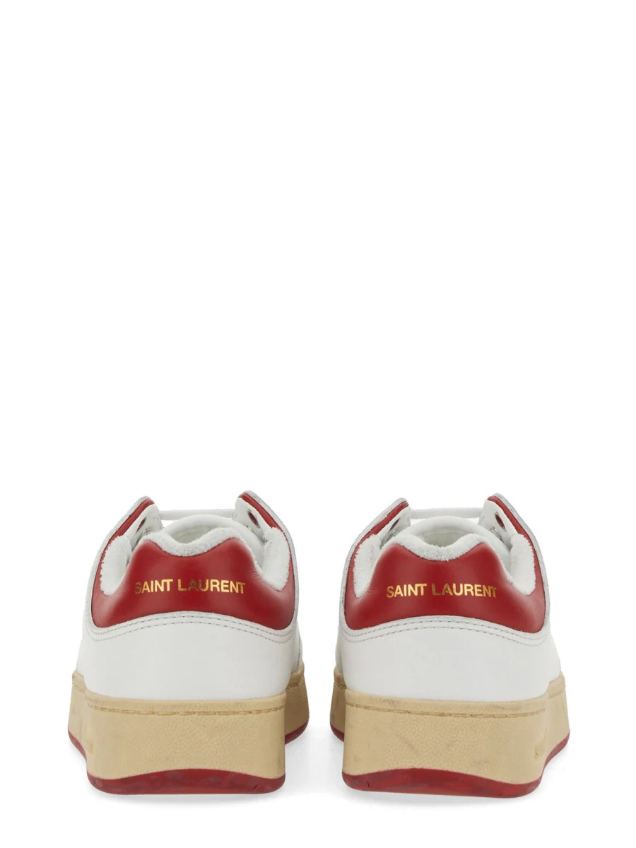 SAINT LAURENT SL/61 Leather Sneakers - Image 4
