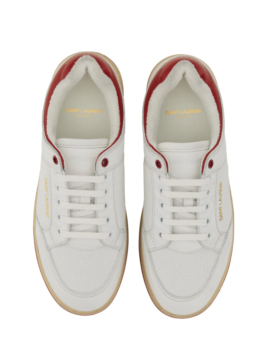 SAINT LAURENT SL/61 Leather Sneakers - Image 7