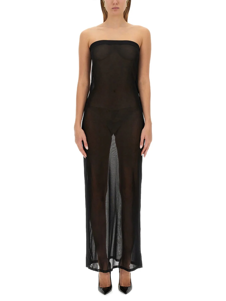 SAINT LAURENT Strapless Minidress