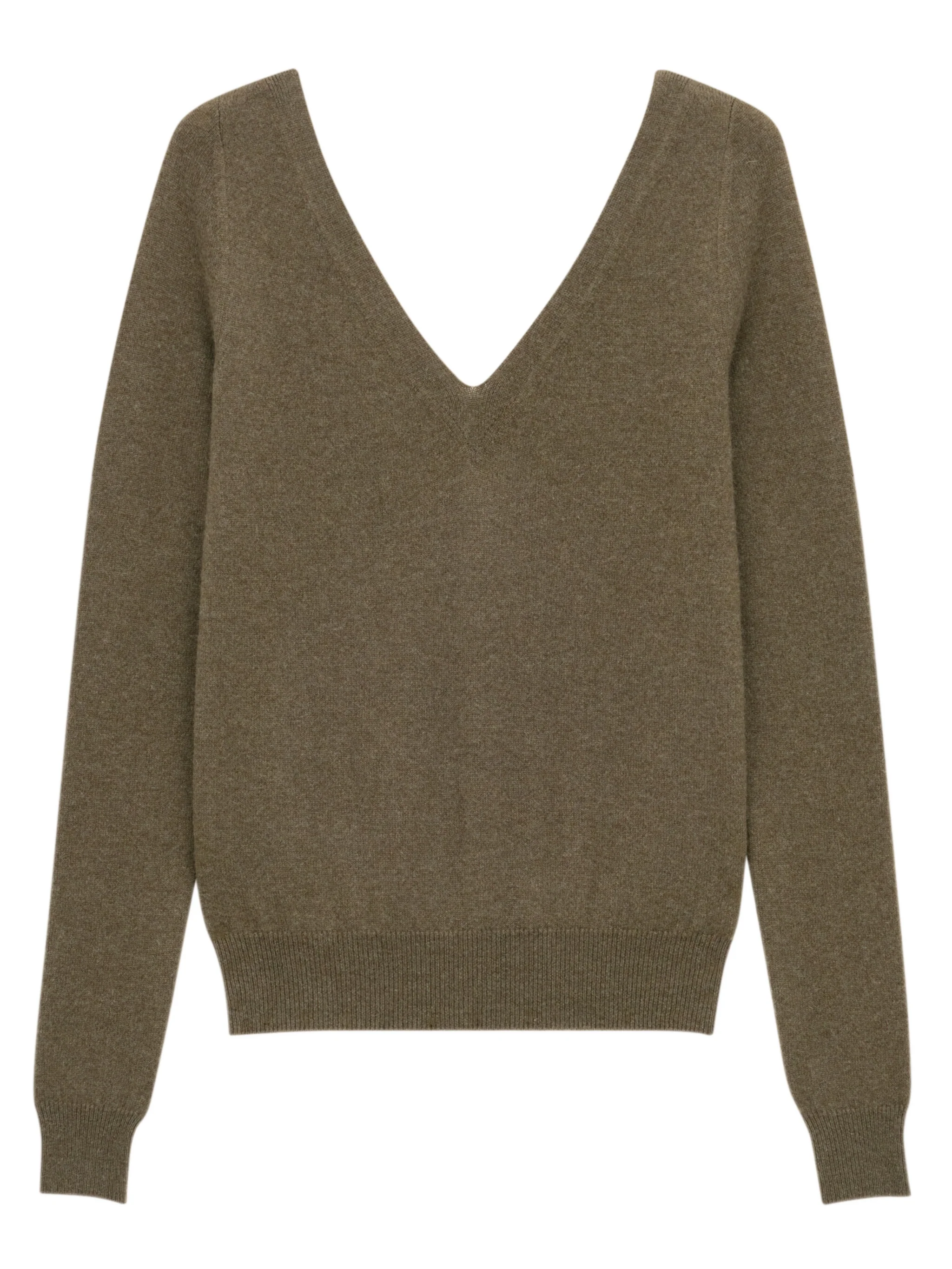 Saint Laurent V Neck Sweater with Ribbed Trims - Size S - Image 2