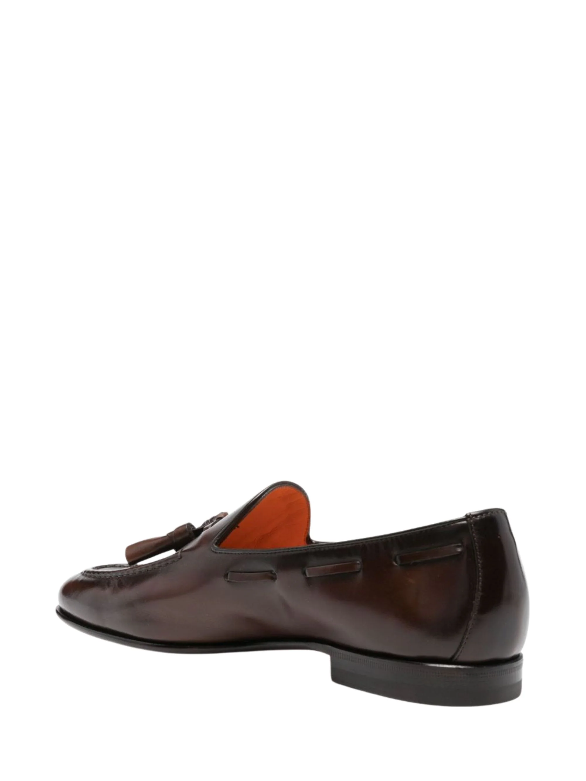 Santoni Stacked Heel Tassel Tail Flat Shoes for Men - Image 3