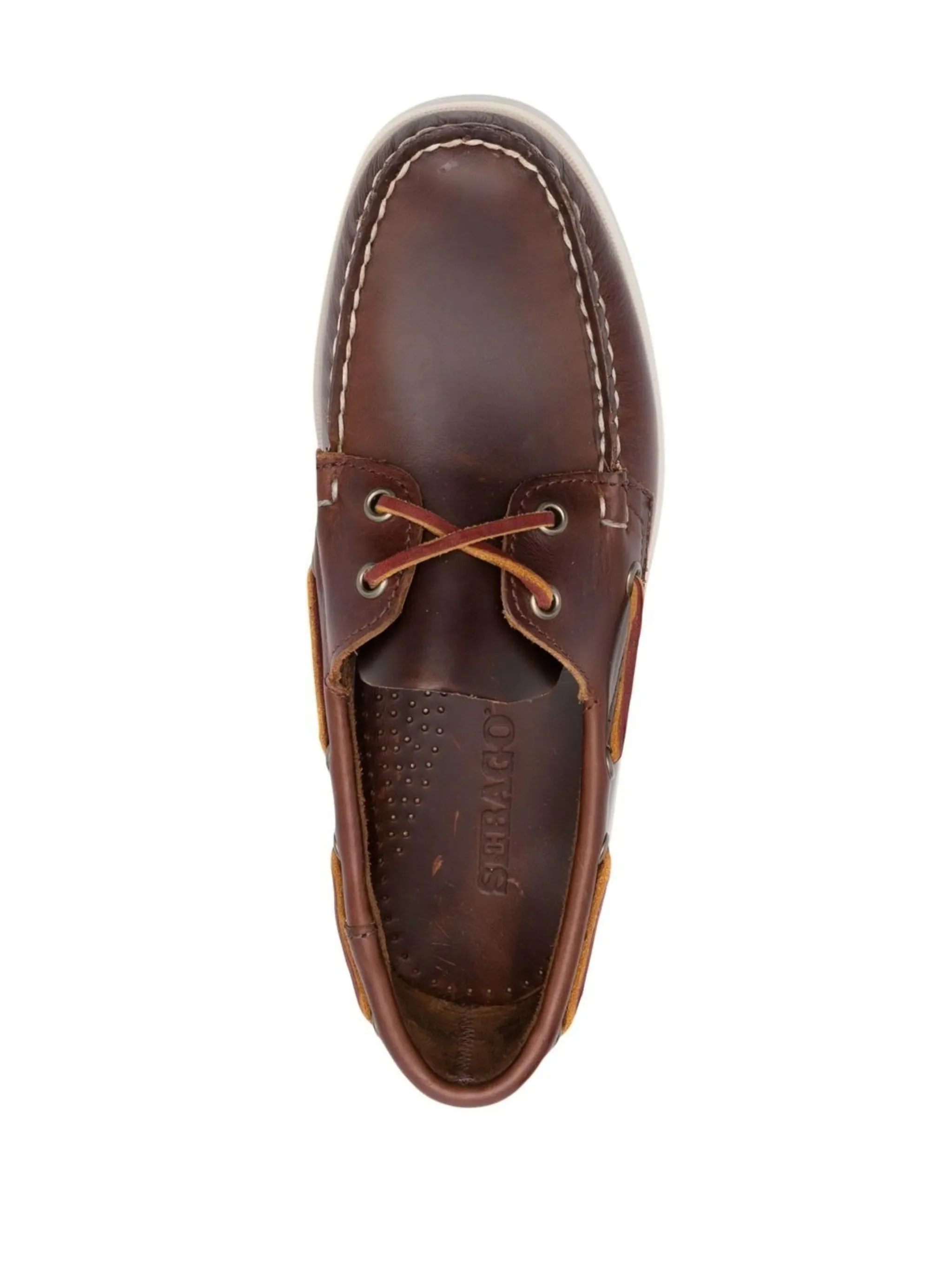 Sebago Men's Tanned Leather Boat Loafers - Image 7