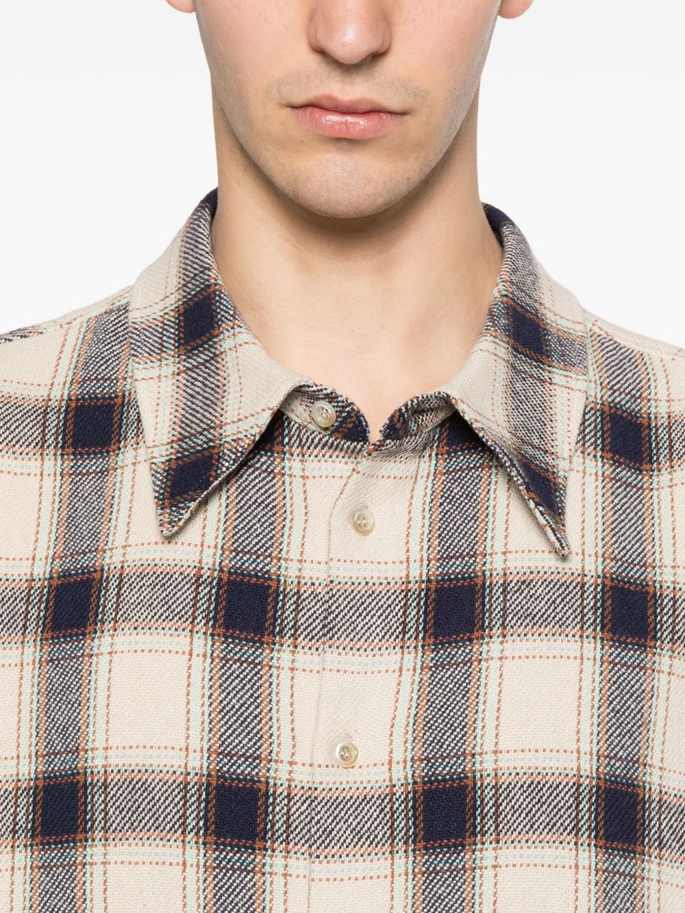 Sefr Checked Cotton Shirt for Men - Image 7