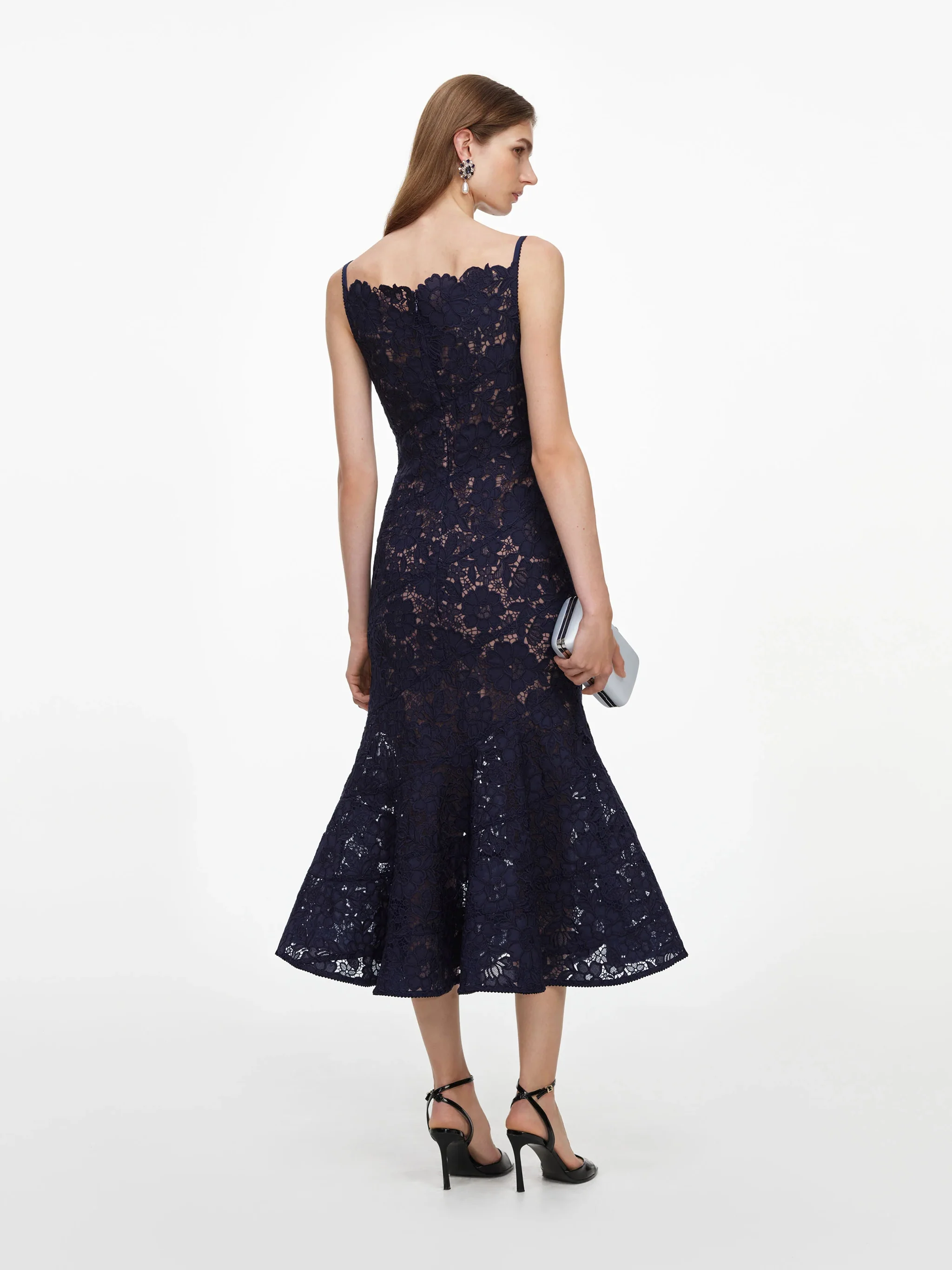 Self-Portrait Fully Lined Mini Dress with Hidden Back Zipper - Image 3