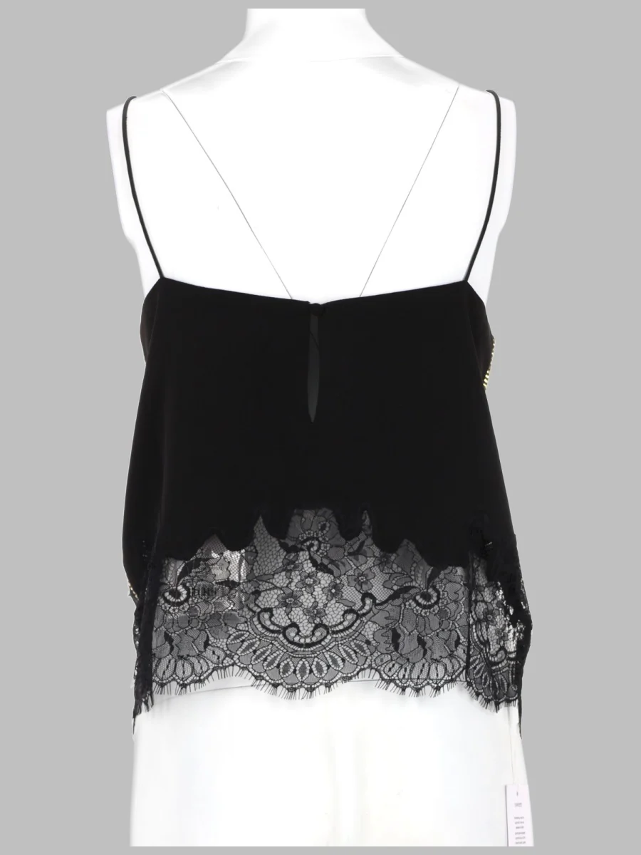 Self-Portrait-Inspired Pizzo & Crystal-Embellished Mini Top - Image 2