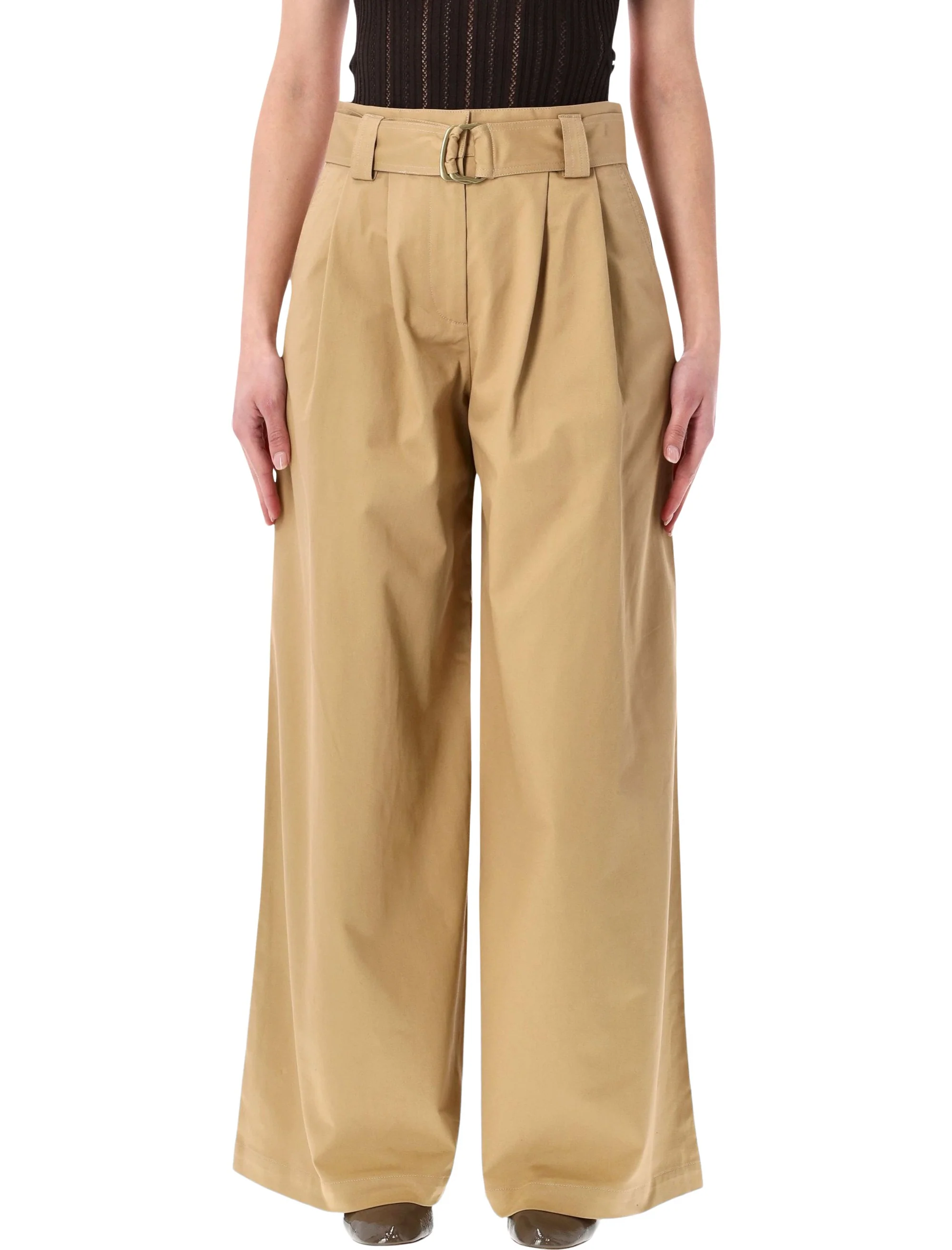 Sessun High-Rise Trousers with Removable Belt - Size 36