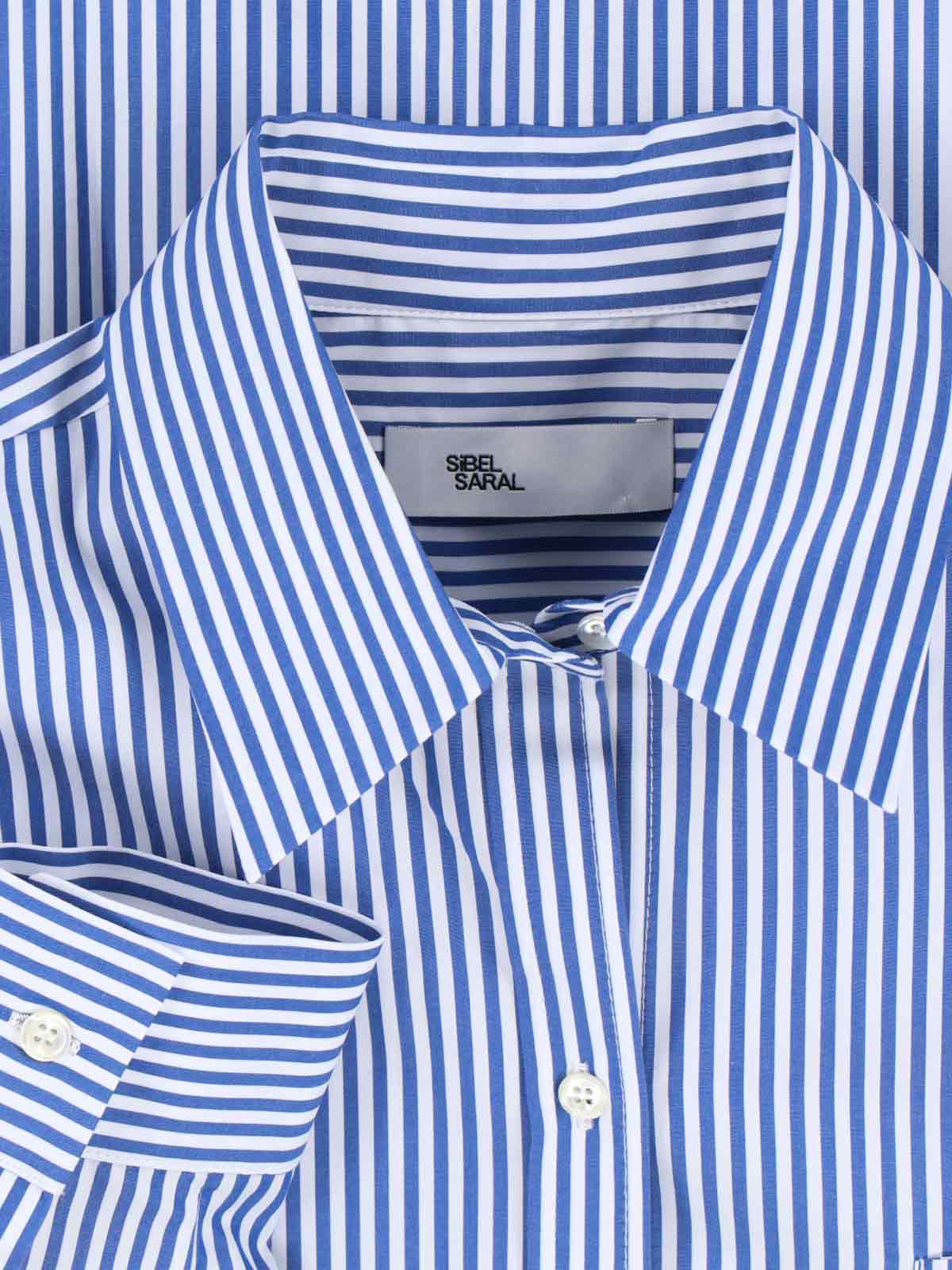 Sibel Saral Striped 100% Cotton Shirt for Women - Image 3