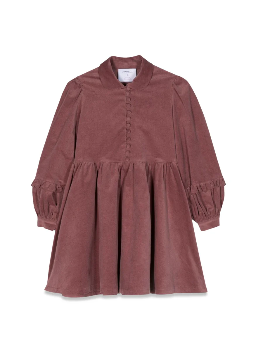 Simonetta Mini Girls' Button-Down Shirt Dress