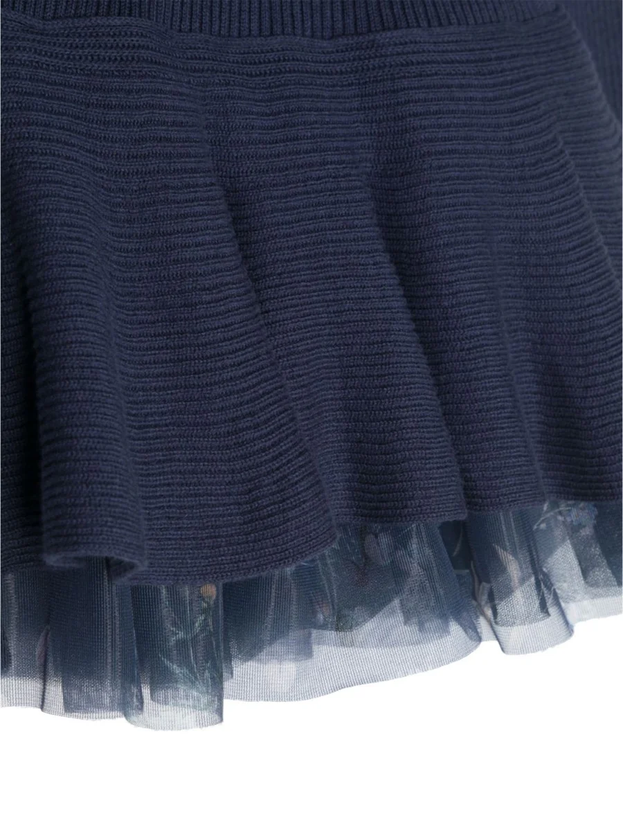 Simonetta Ruffled Mini Dress for Girls - Image 2