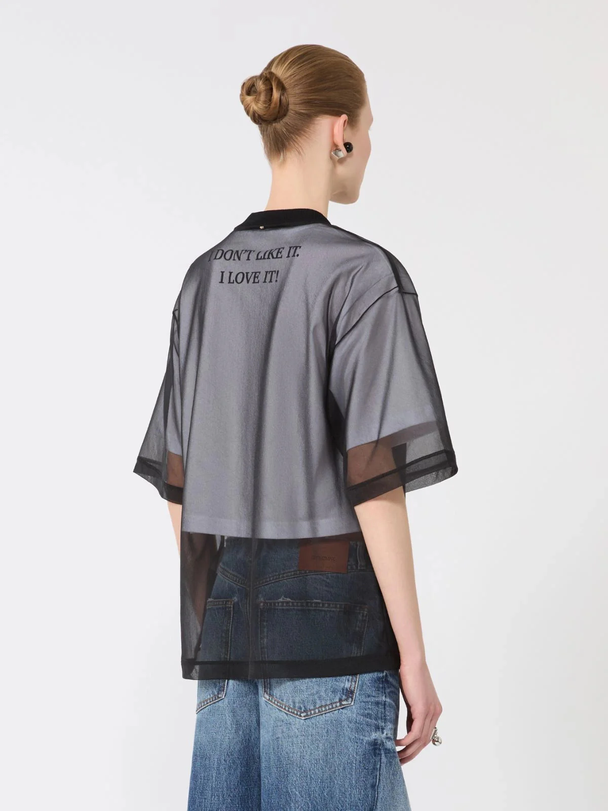 Sportmax Feminine Round Neck T-Shirt with Short Sleeves - Size S - Image 4