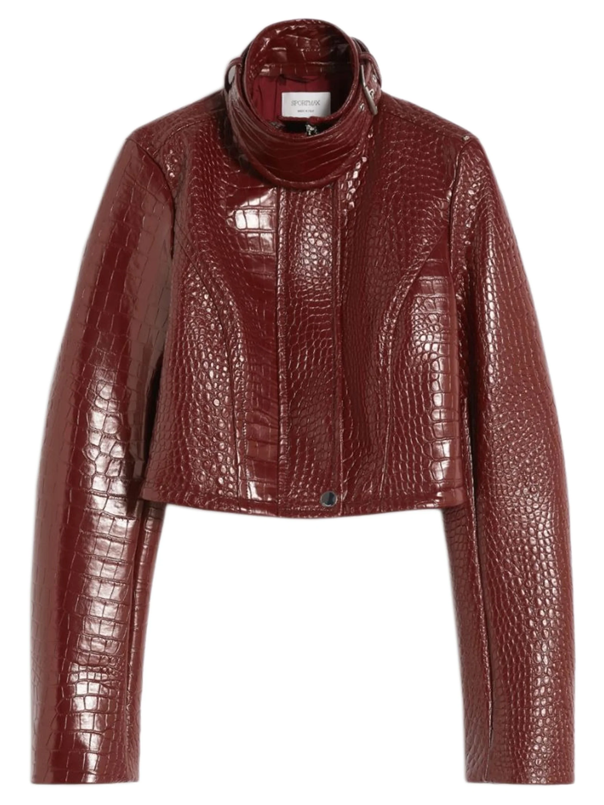 Sportmax Fitted Polo Neck Jacket with Removable Storm Flap