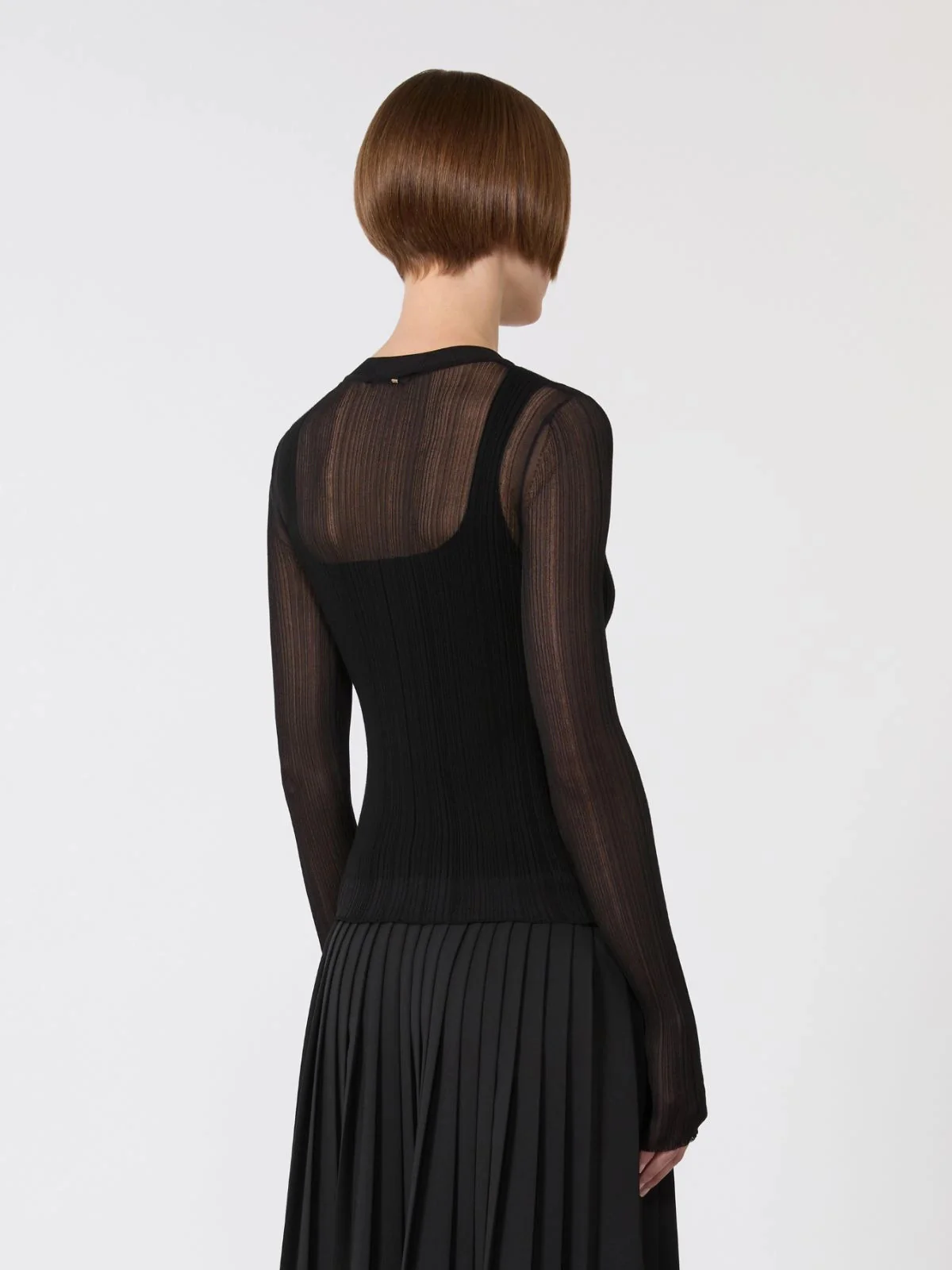 Sportmax Ribbed Knit Tank Top - Regular Fit, Size S - Image 4