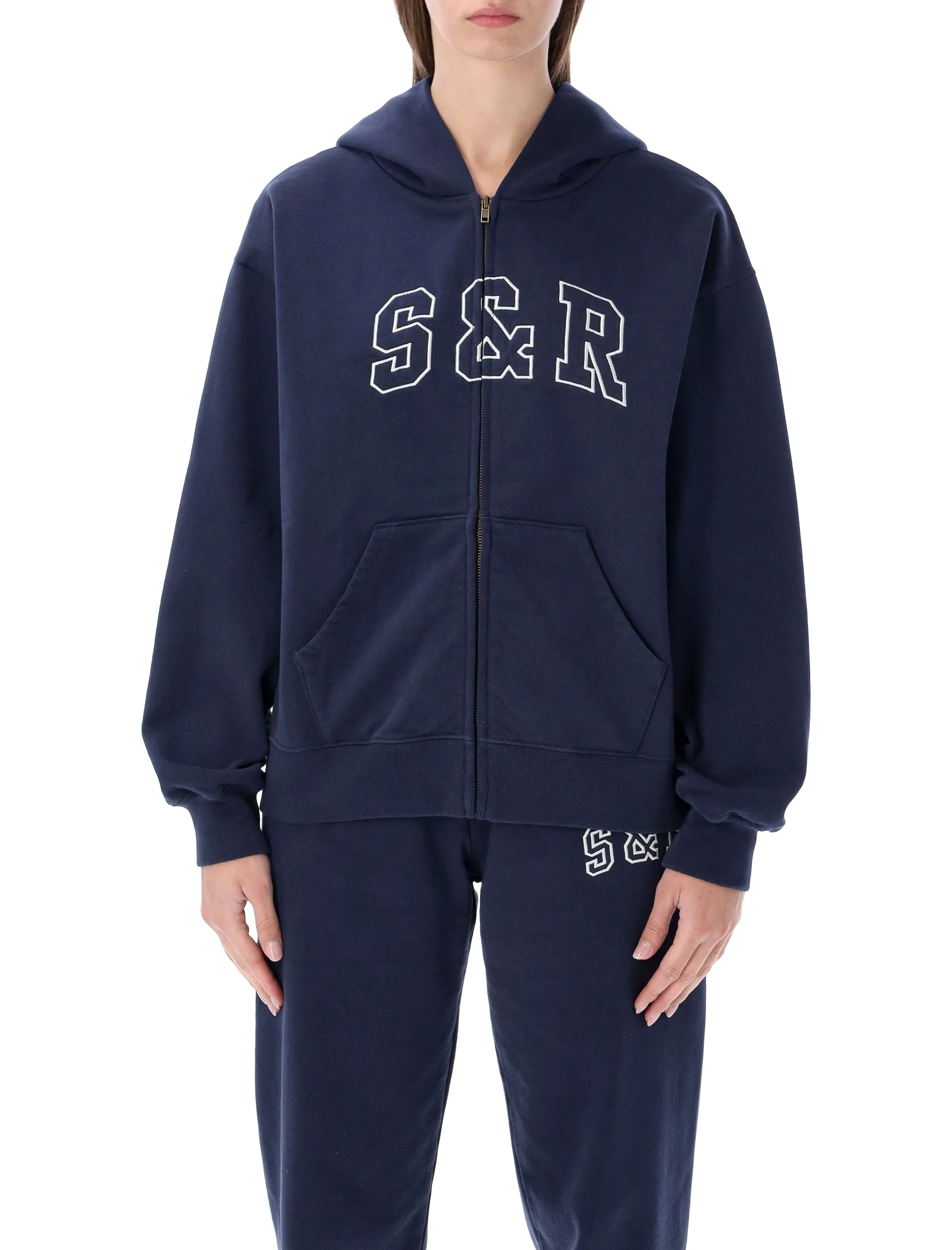 Sporty & Rich Slightly Oversized Zip Hoodie