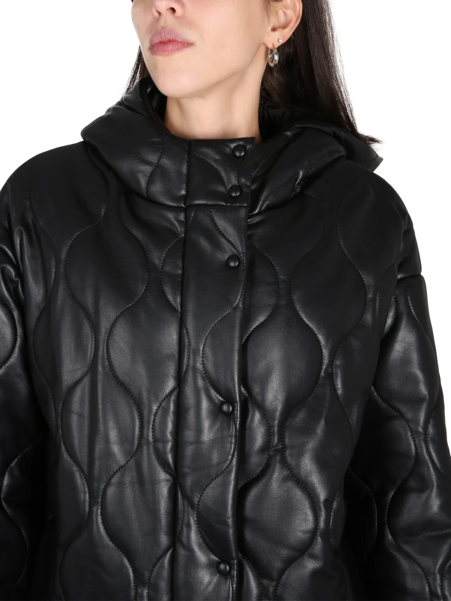 STAND Everlee Quilted Faux-leather Jacket - Image 4