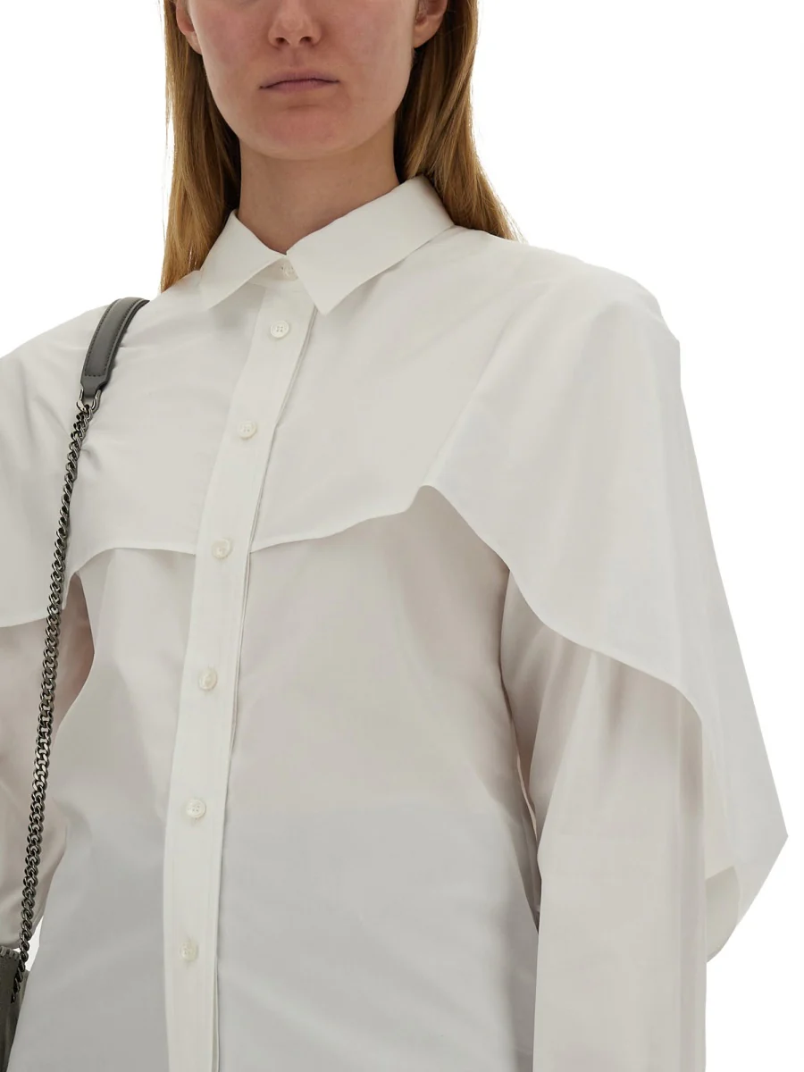 STELLA McCARTNEY Cape Layer Long Sleeve Shirt - Image 4