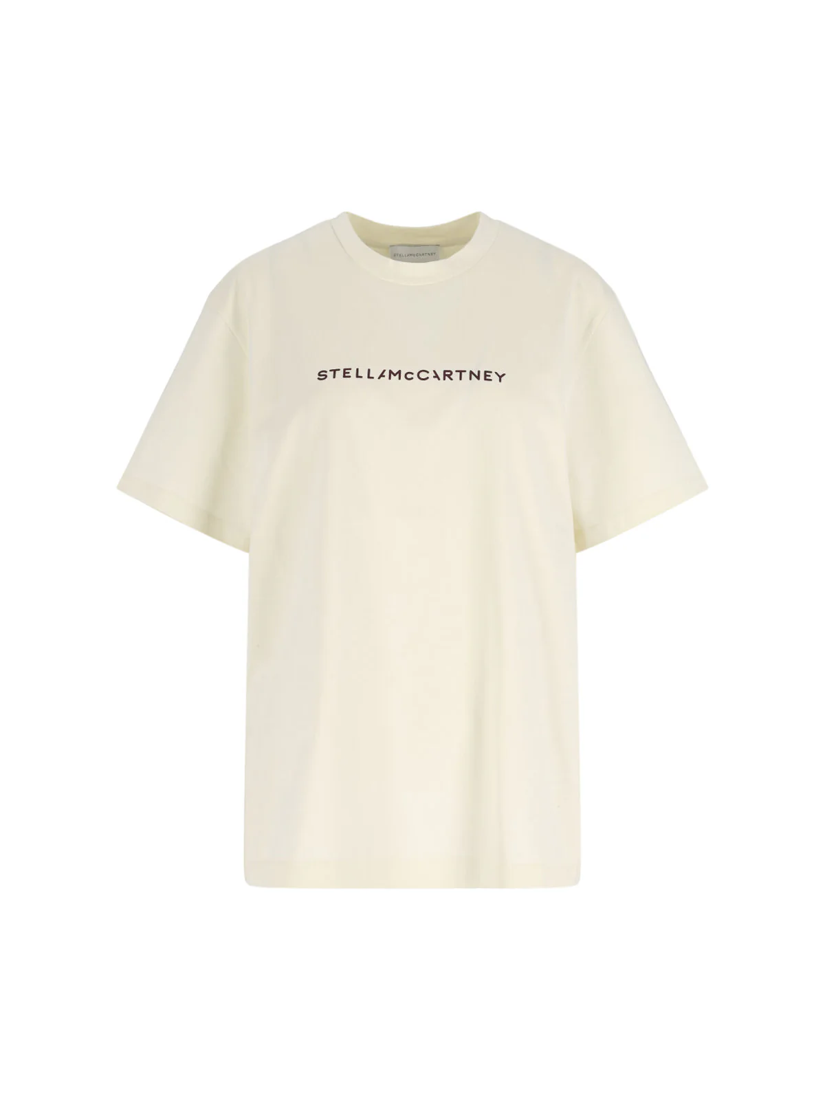 Stella Mccartney Lightweight 100% Cotton Crewneck T-Shirt