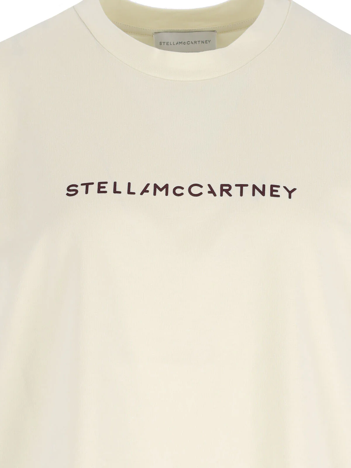 Stella Mccartney Lightweight 100% Cotton Crewneck T-Shirt - Image 3