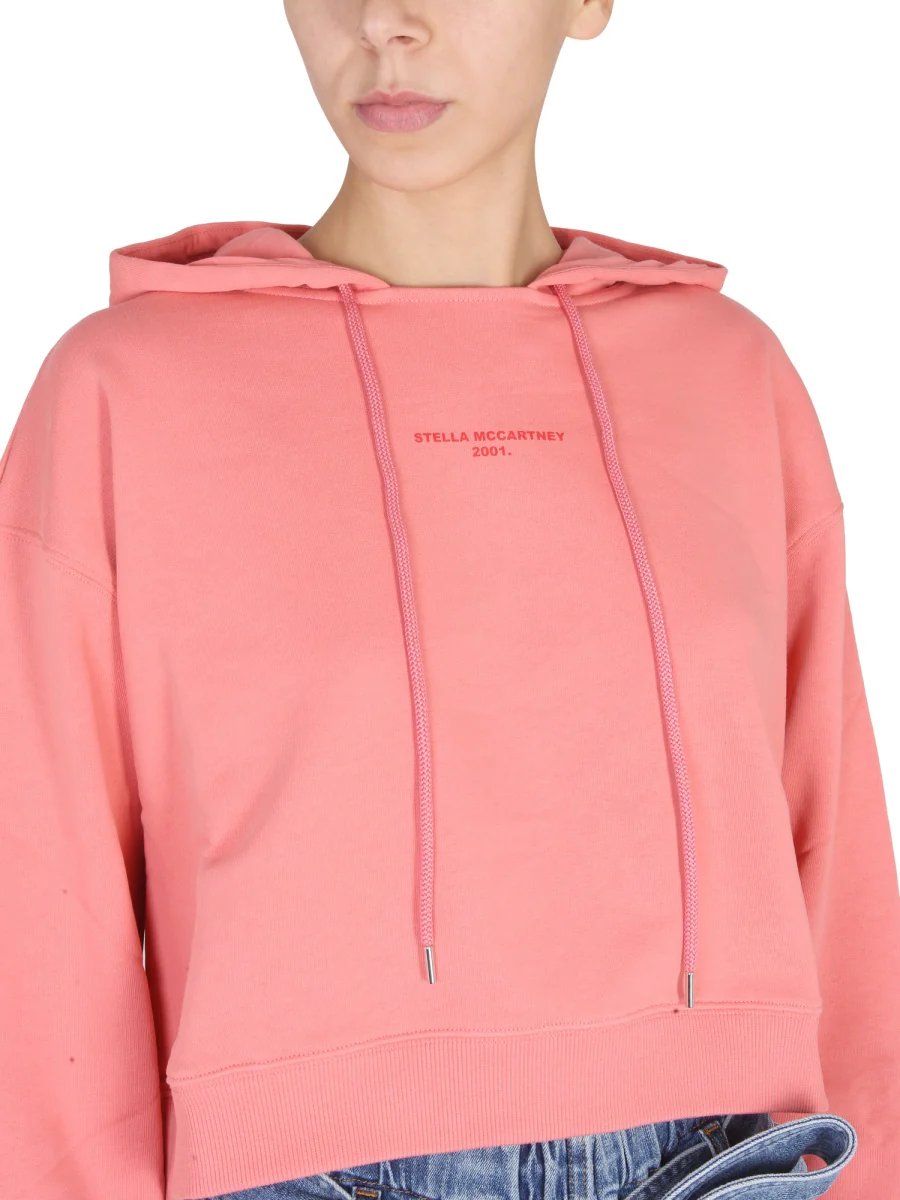 STELLA McCARTNEY Logo-print Drawstring Hoodie - Image 4