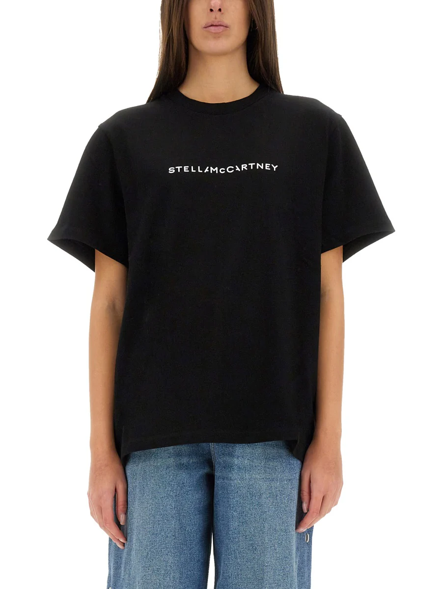 Stella Mccartney Regular Fit Cotton T-Shirt - Women's - Image 2
