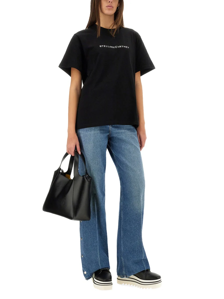 Stella Mccartney Regular Fit Cotton T-Shirt - Women's - Image 4