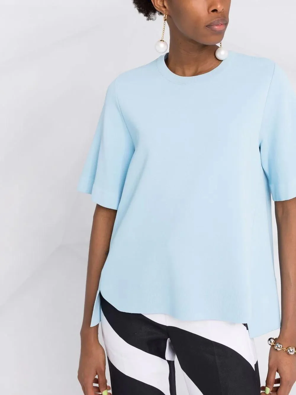 STELLA MCCARTNEY T-shirt with Asymmetrical Hemline - Image 5