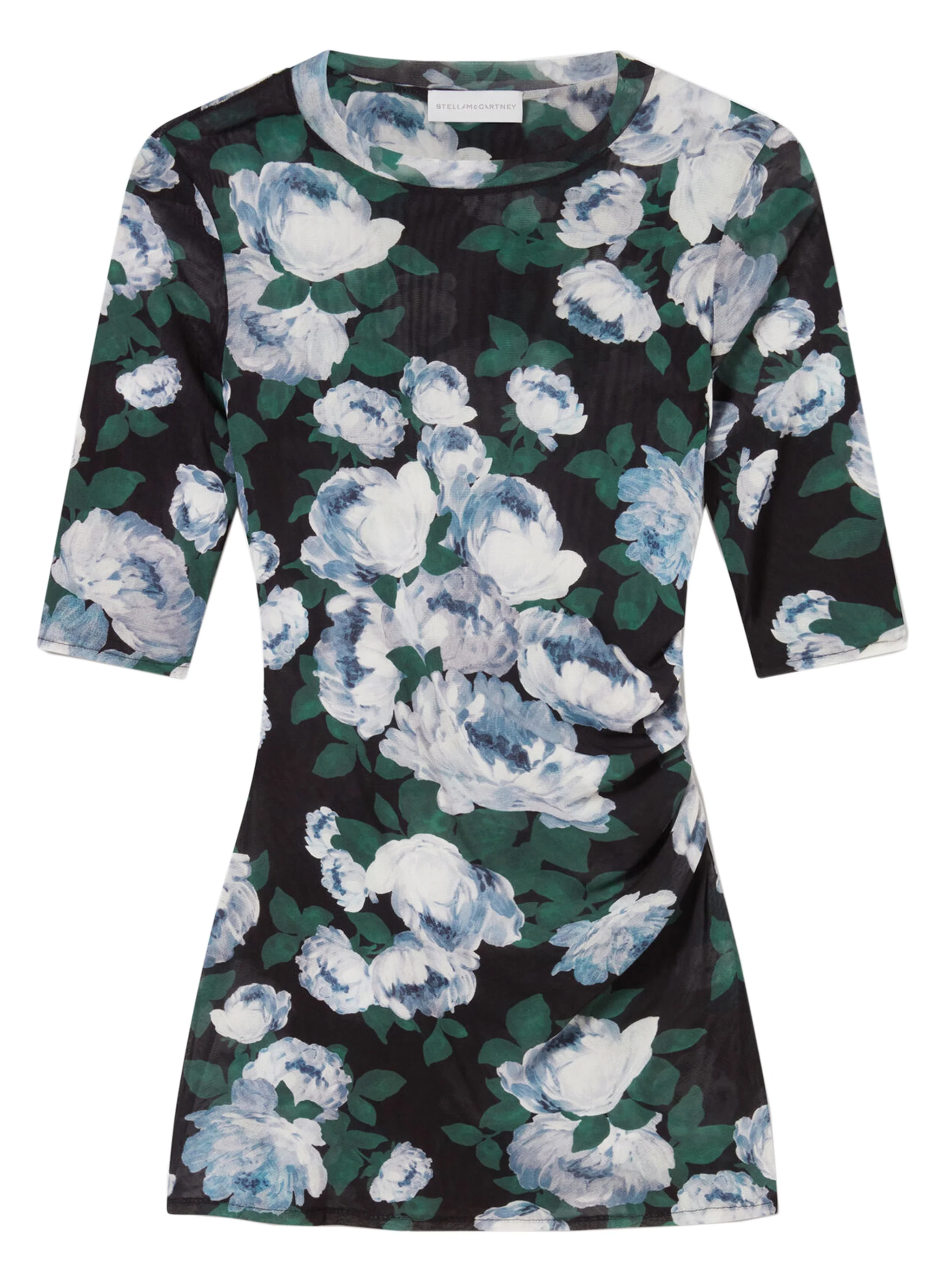 Stella Mccartney Three-Quarter Sleeve Mesh Top - Size S
