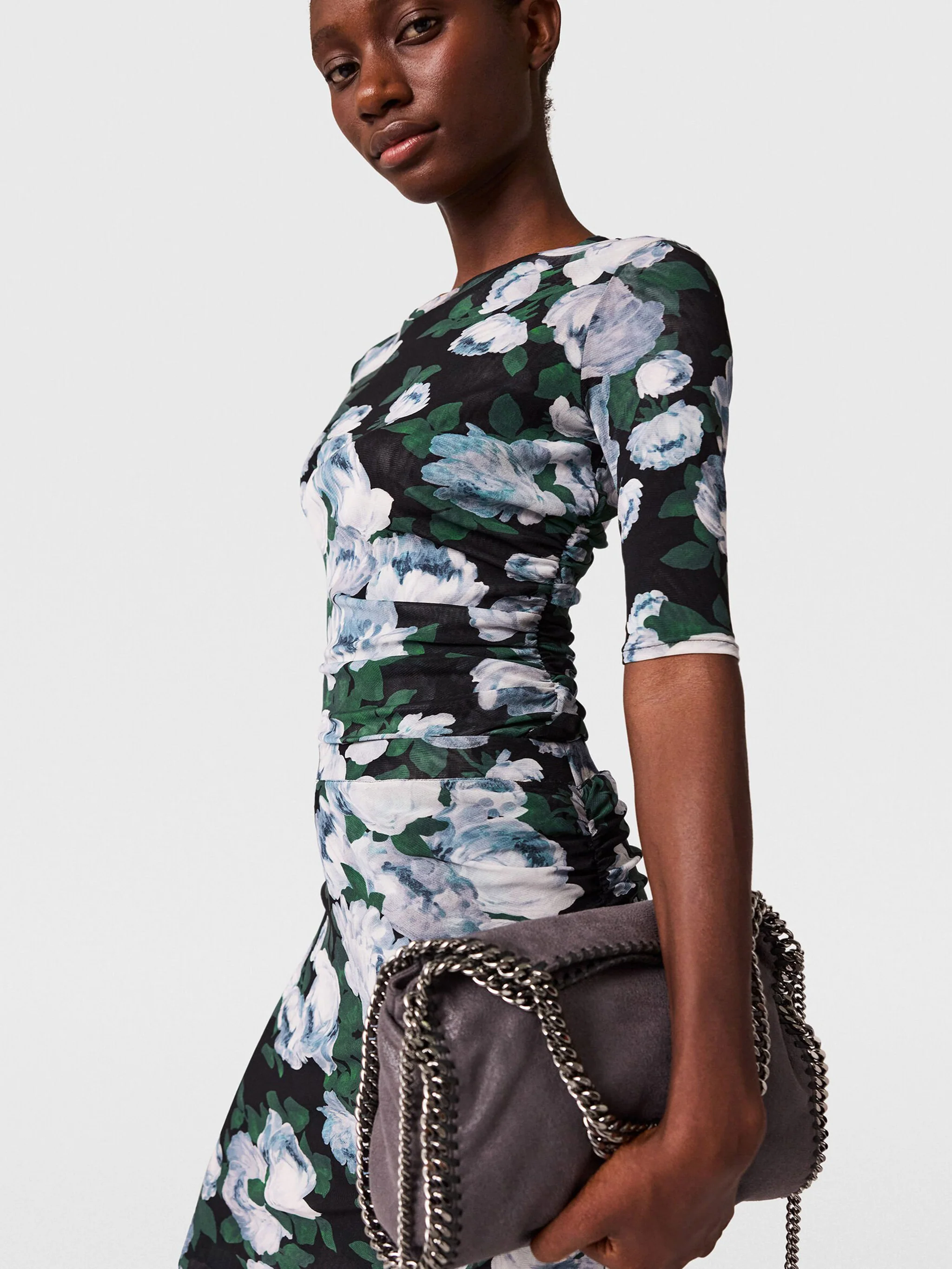 Stella Mccartney Three-Quarter Sleeve Mesh Top - Size S - Image 3