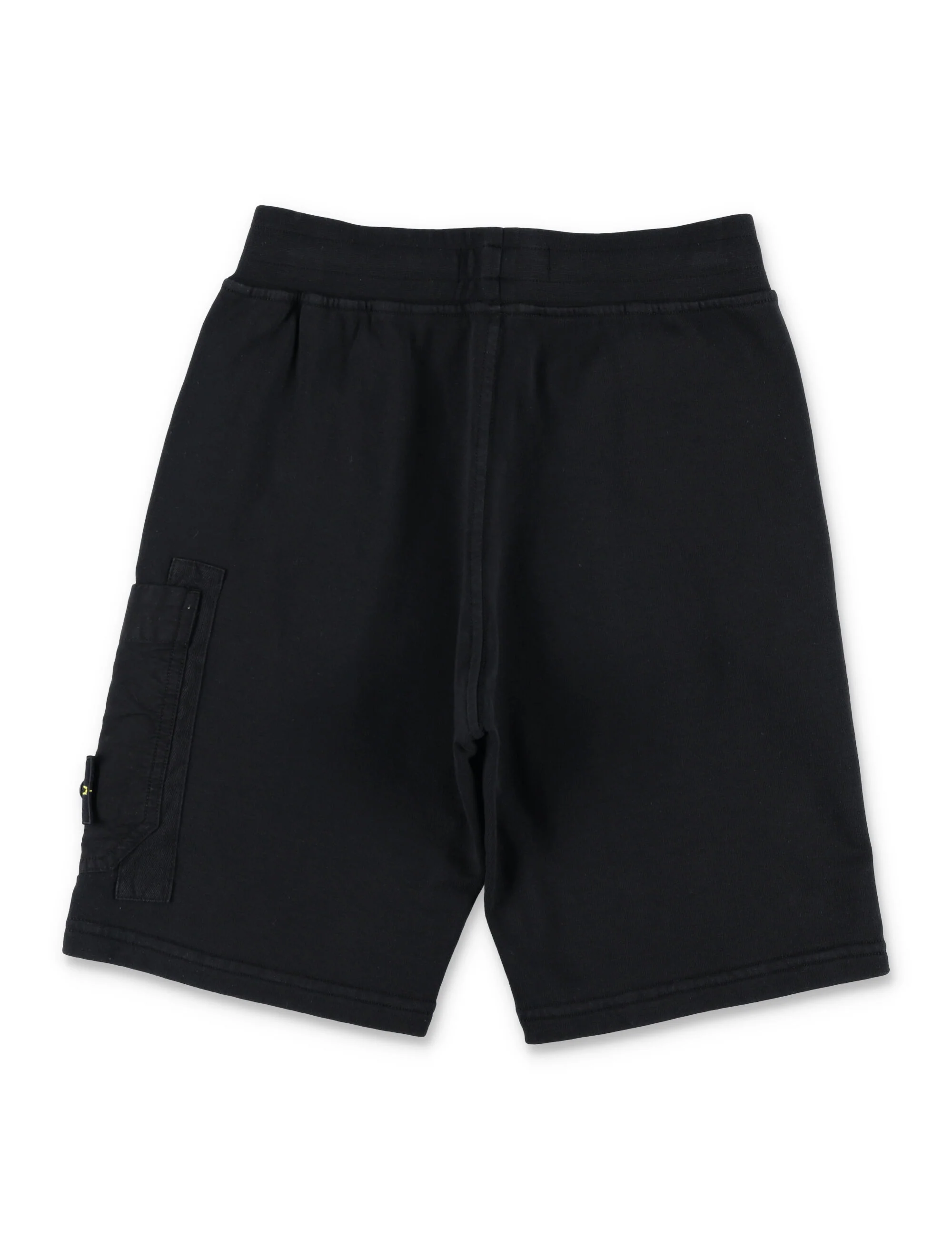 Stone Island Bermuda Shorts in Cotton, Characterized by an Elasticated Waist, Two Side Welt Pockets, One Welt Pocket on the Back, and an Applied Pocket with the Compass Logo Label - Image 3