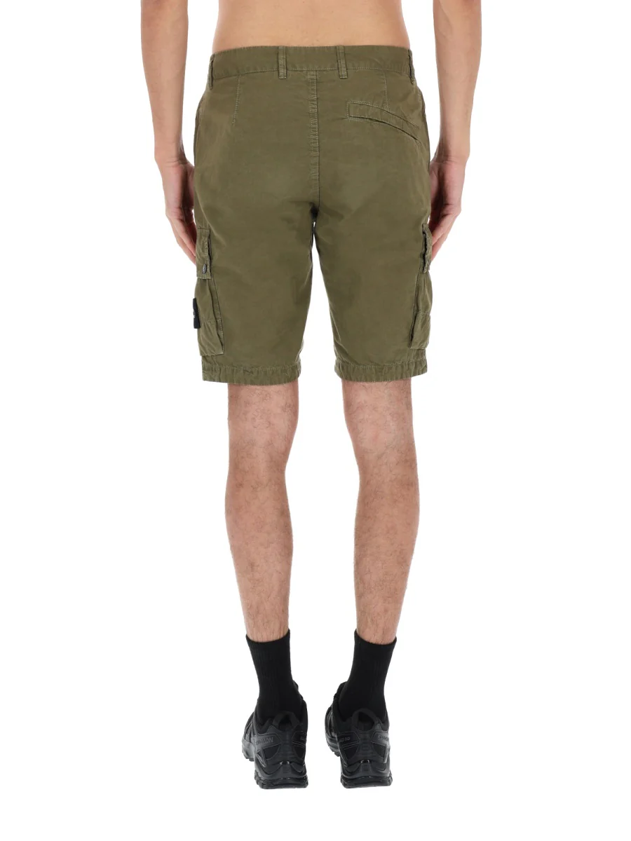 Stone Island Cargo Shorts with Logo - Size 30 - Image 6