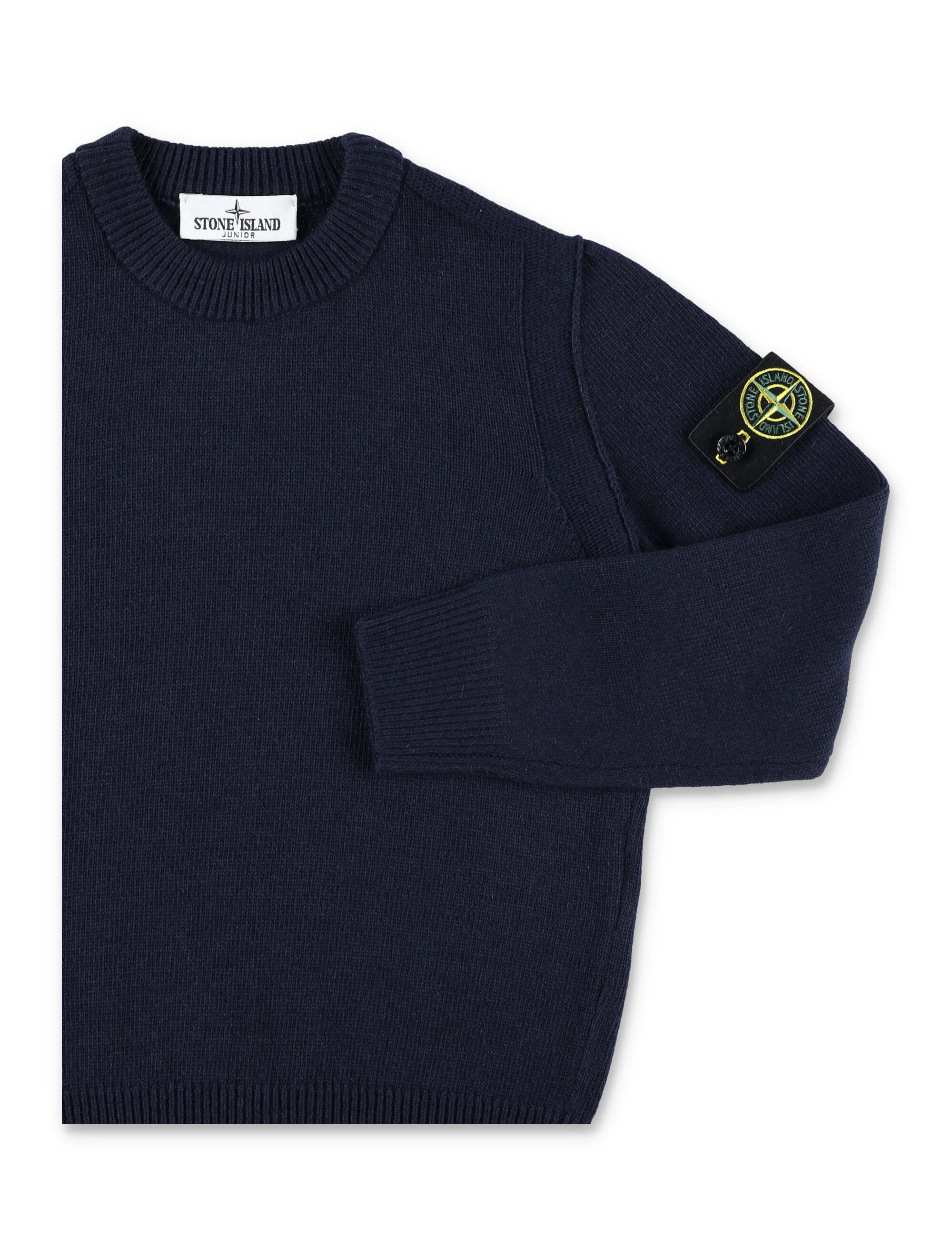 Stone Island Classic Knit Mini Sweater for Boys - Image 3