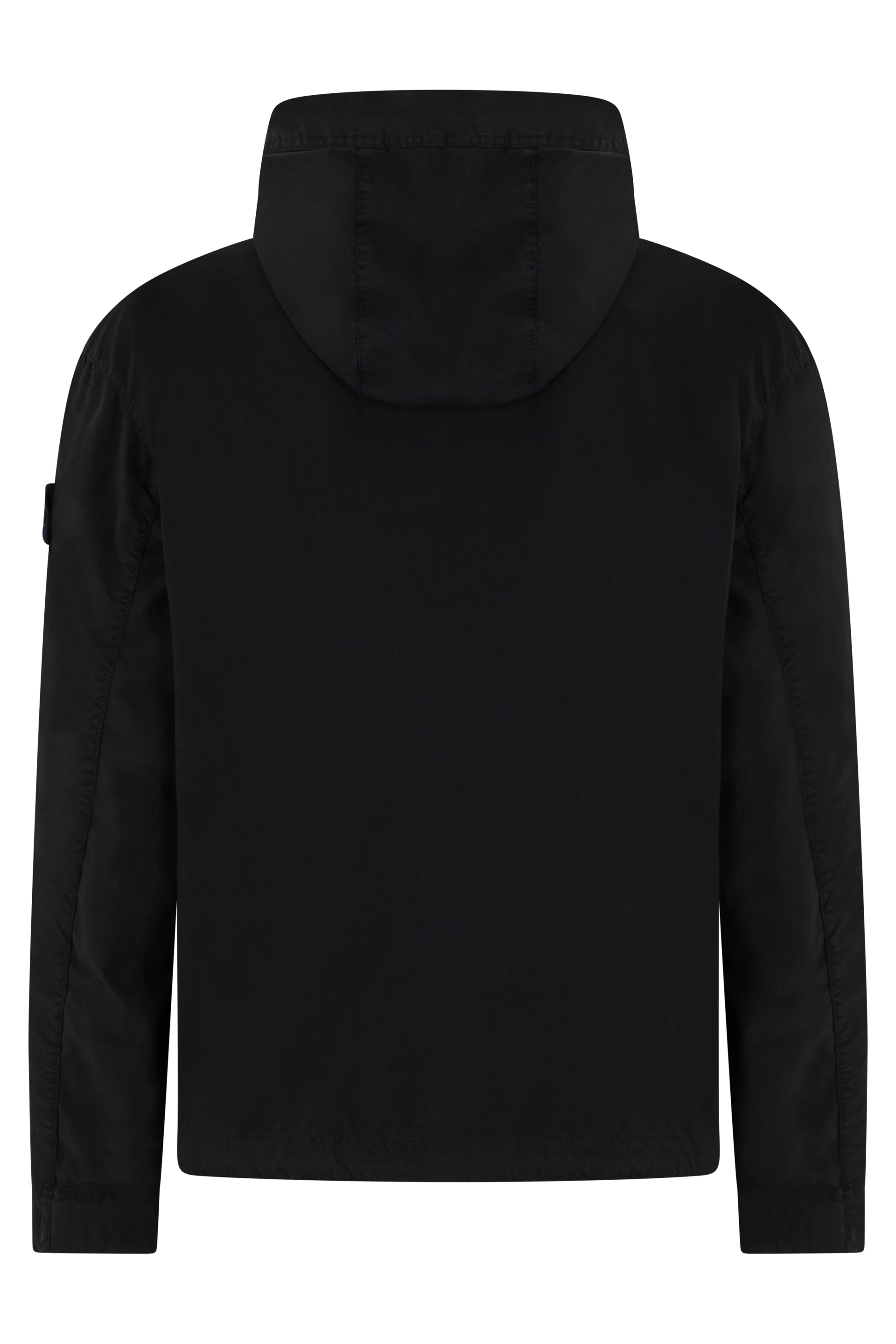 Stone Island Hooded Jacket with Anti-drop LIGHT COMPACT TOUCH POLY-TC - Image 2