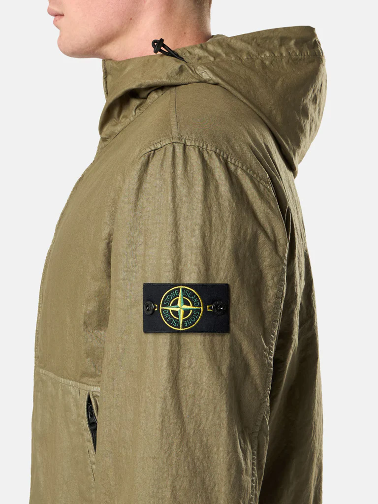 Stone Island Lined Hooded Jacket with Fixed Drawcord - Size M - Image 4