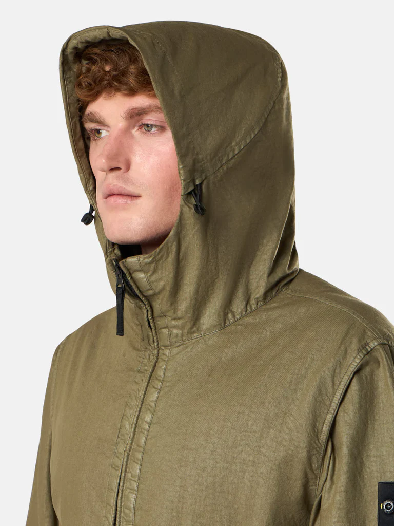 Stone Island Lined Hooded Jacket with Fixed Drawcord - Size M - Image 5