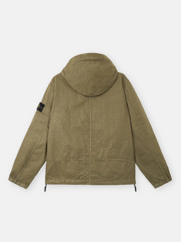 Stone Island Lined Hooded Jacket with Fixed Drawcord - Size M - Image 6