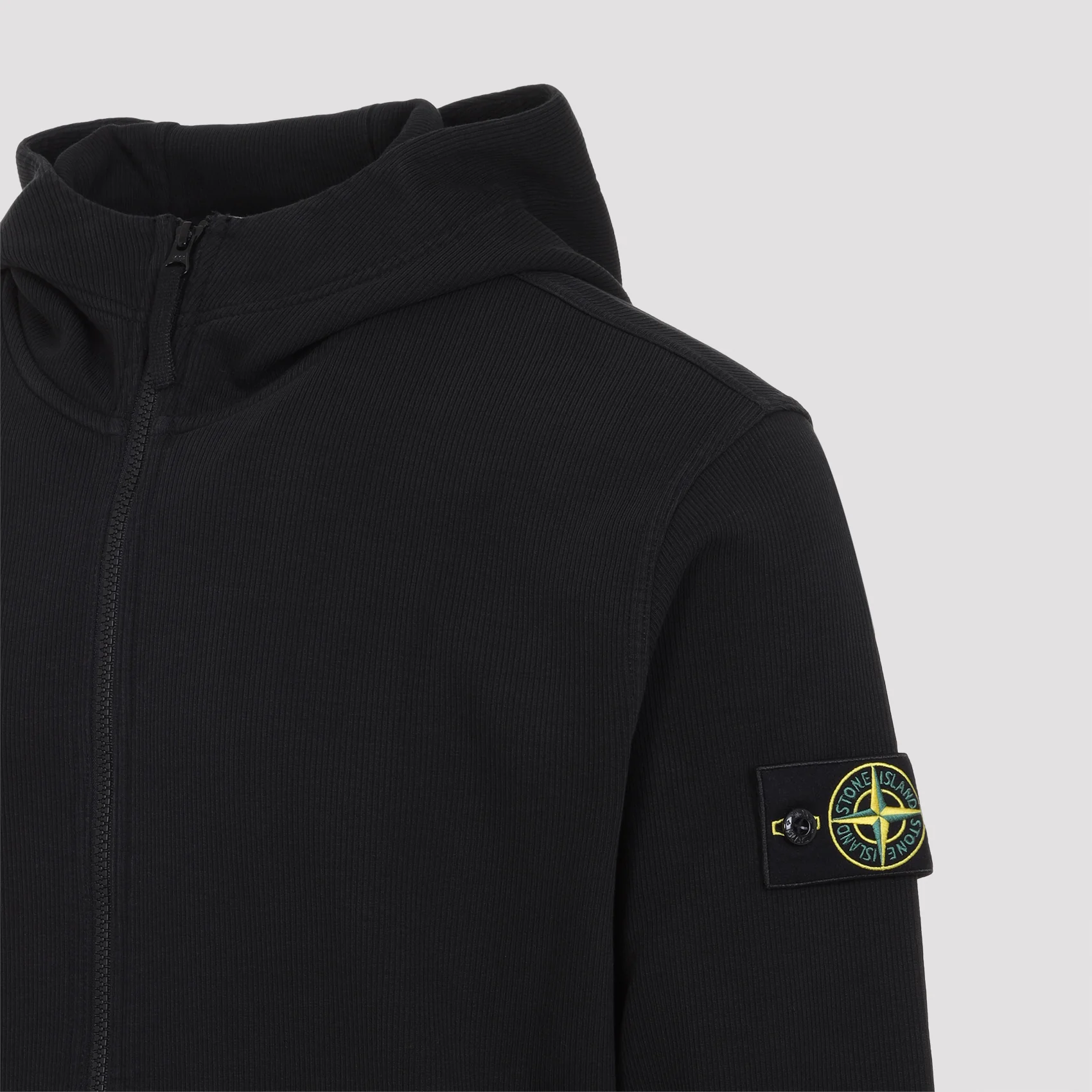 Stone Island Men’s Cotton Pullover Hoodie - Image 5