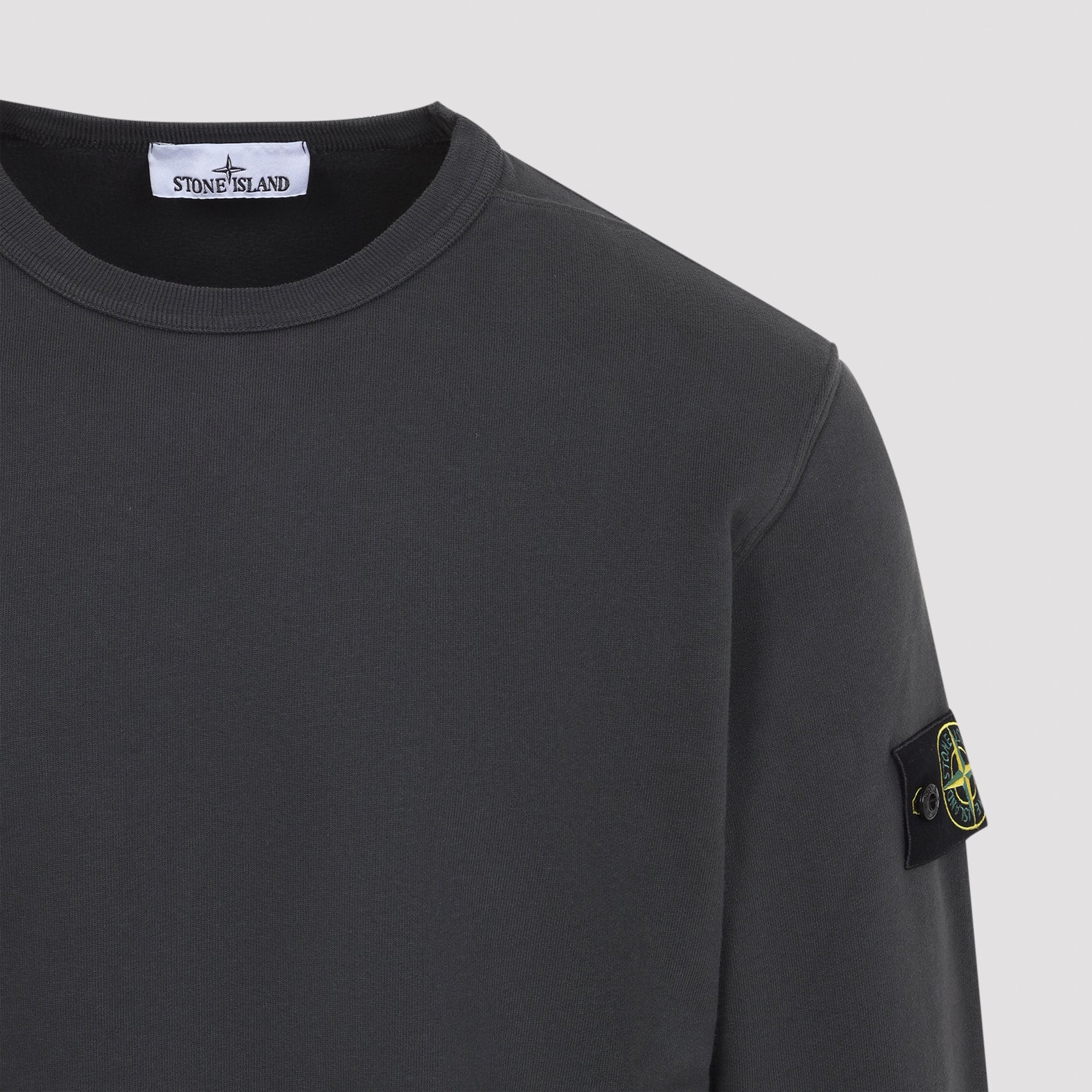 Stone Island Men's Cotton Sweatshirt with Stretch - Image 5