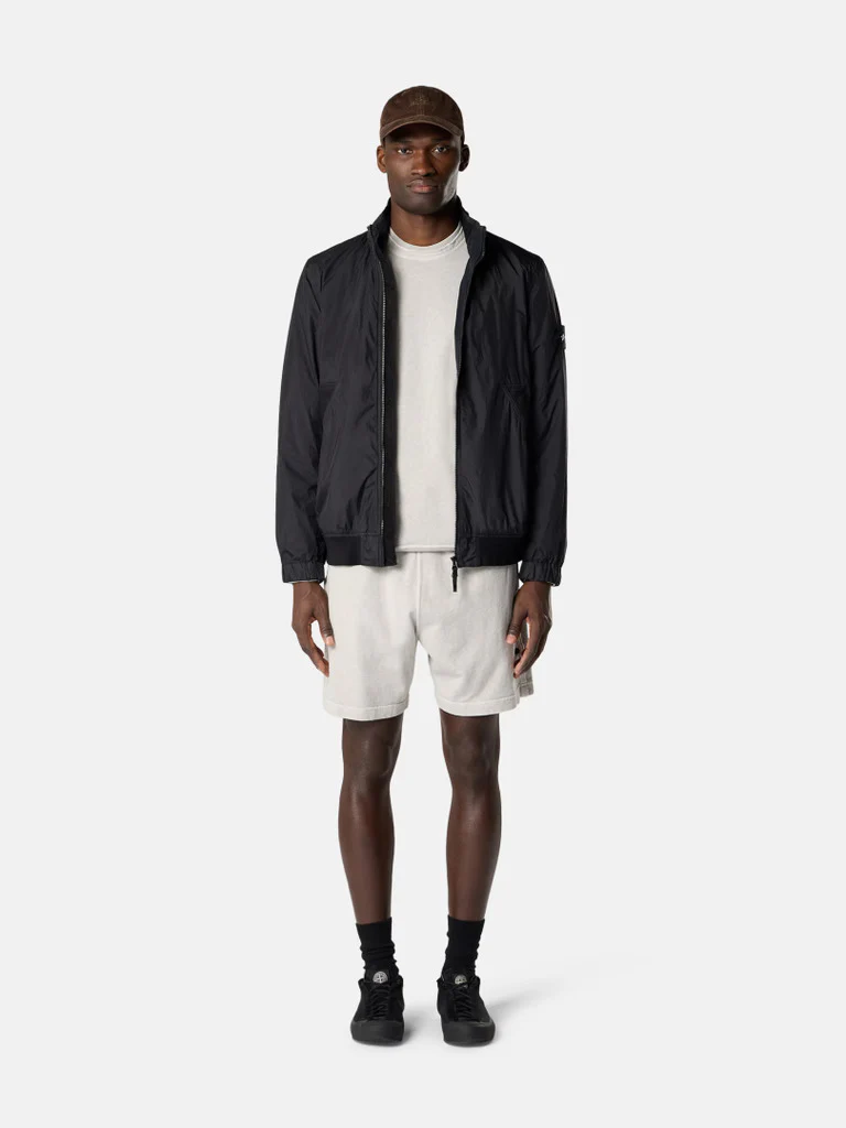 Stone Island Men's Stand Collar Jacket with Ribbed Lining - Size M - Image 2