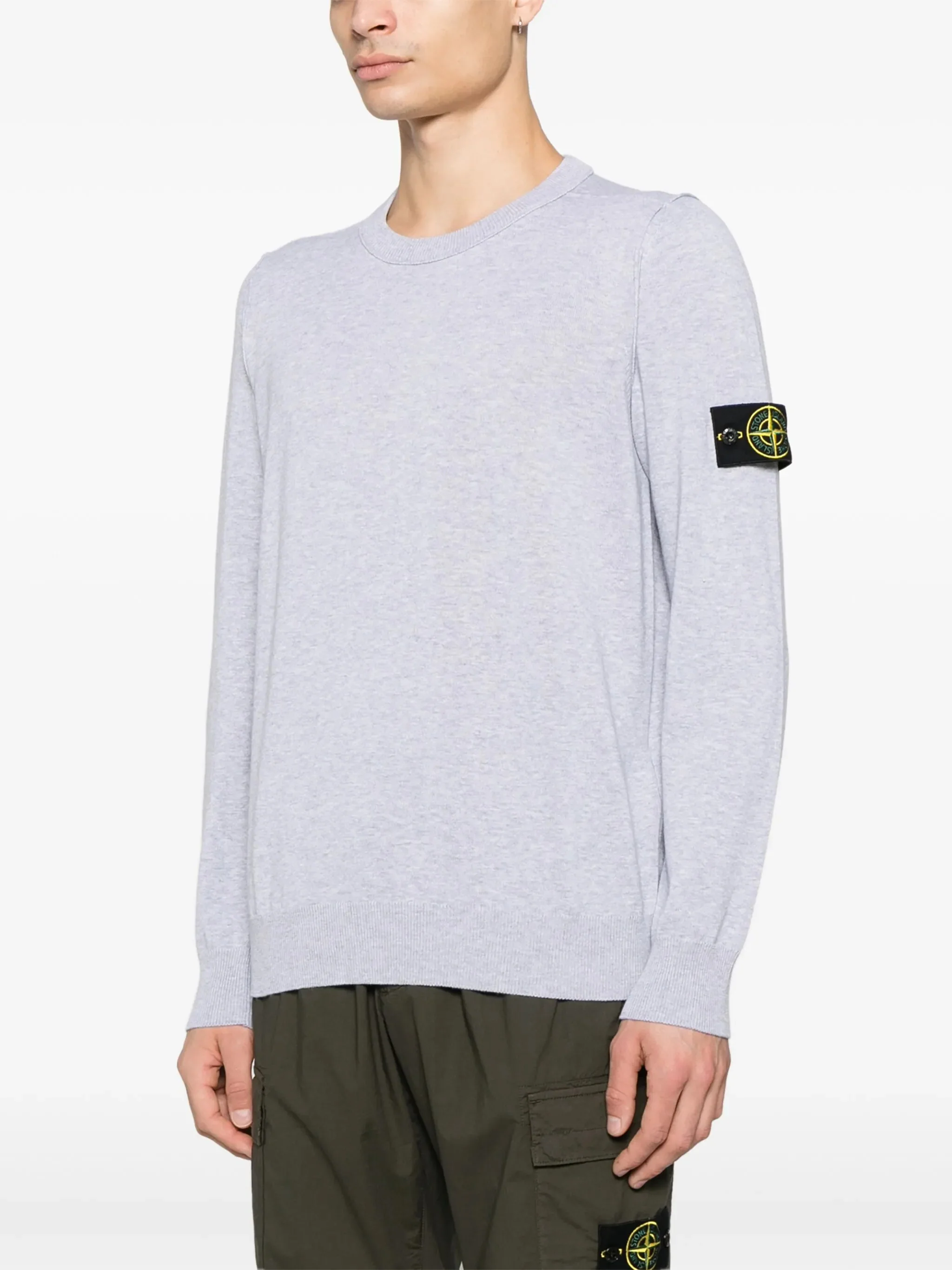 Stone Island Mini Ribbed Neckline Sweater in Size M - Image 3