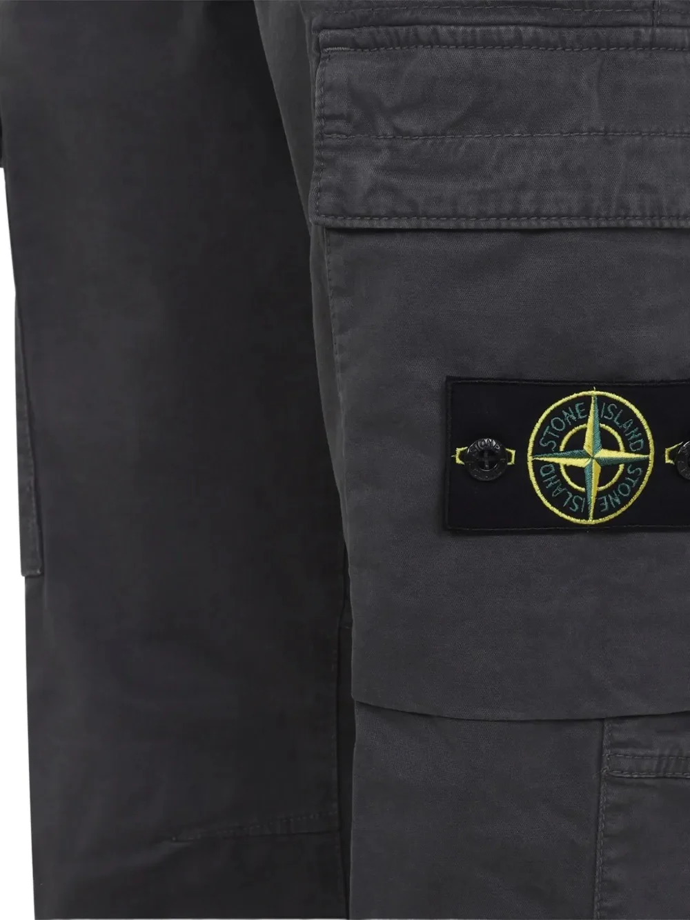 Stone Island ReguTher Fit Cargo Pants with Removable Badge - Image 3