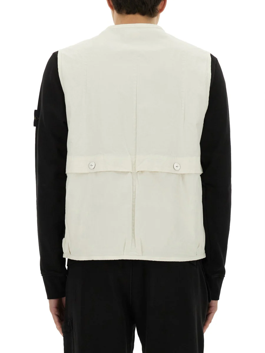 STONE ISLAND Vest in Cotton - Image 5