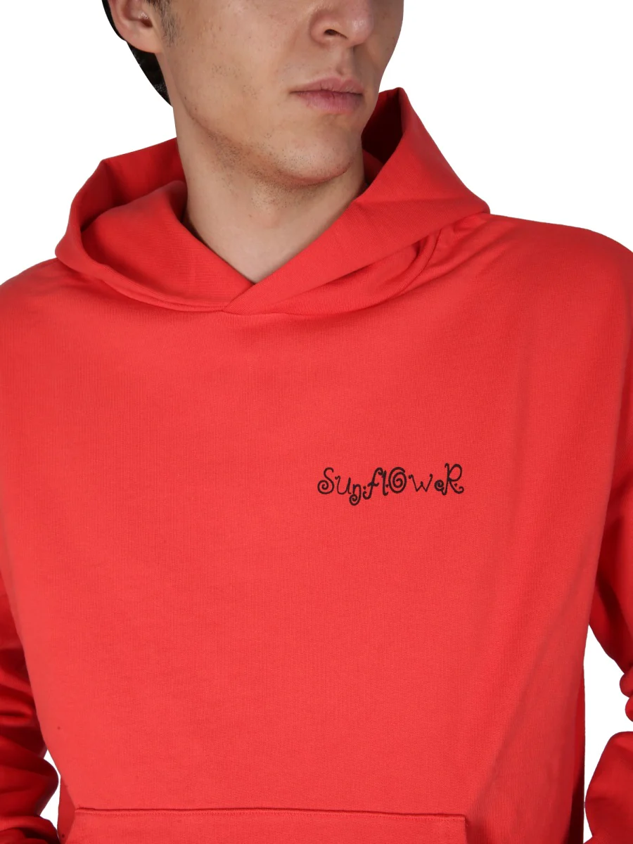 Sunflower Embroidered Logo Hooded Sweatshirt - Image 4