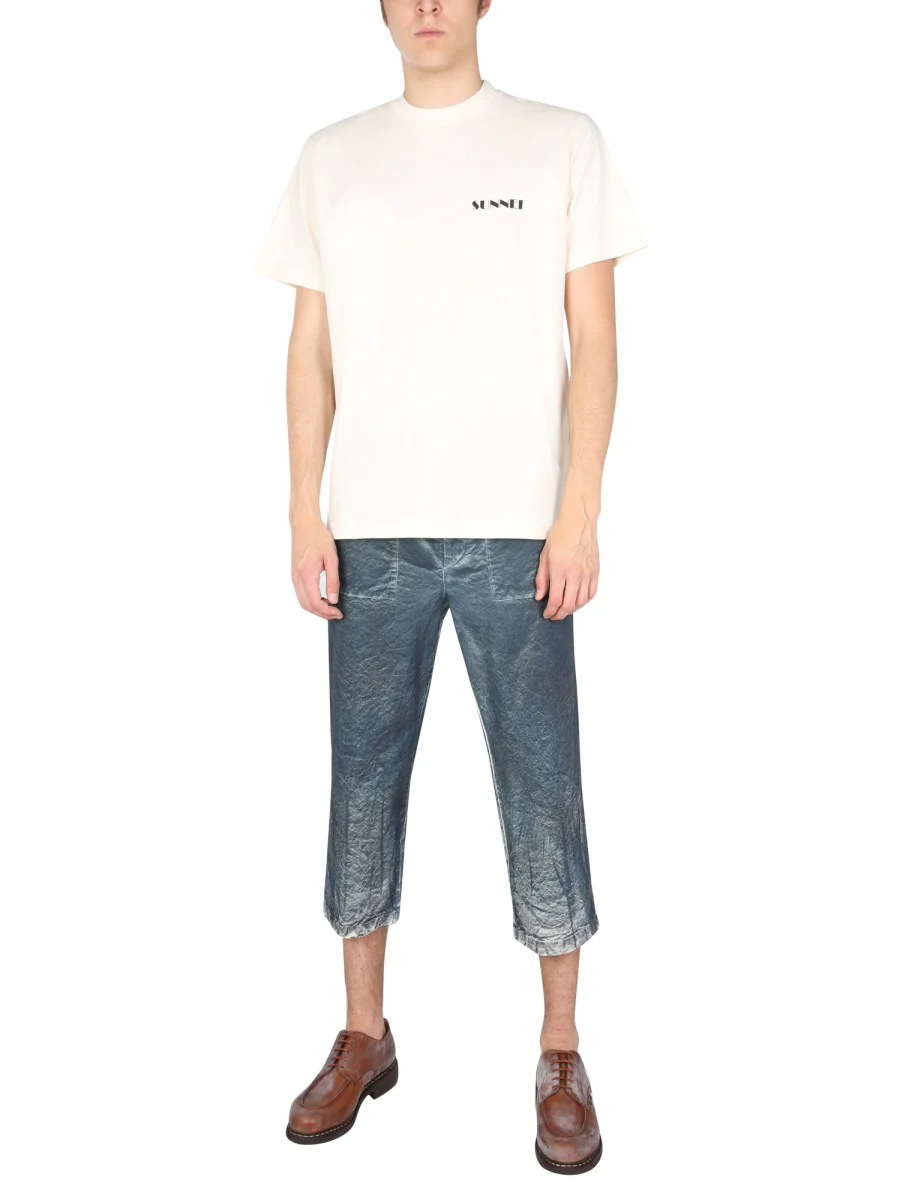 Sunnei Straight Trousers with Front Button Closure - Image 6