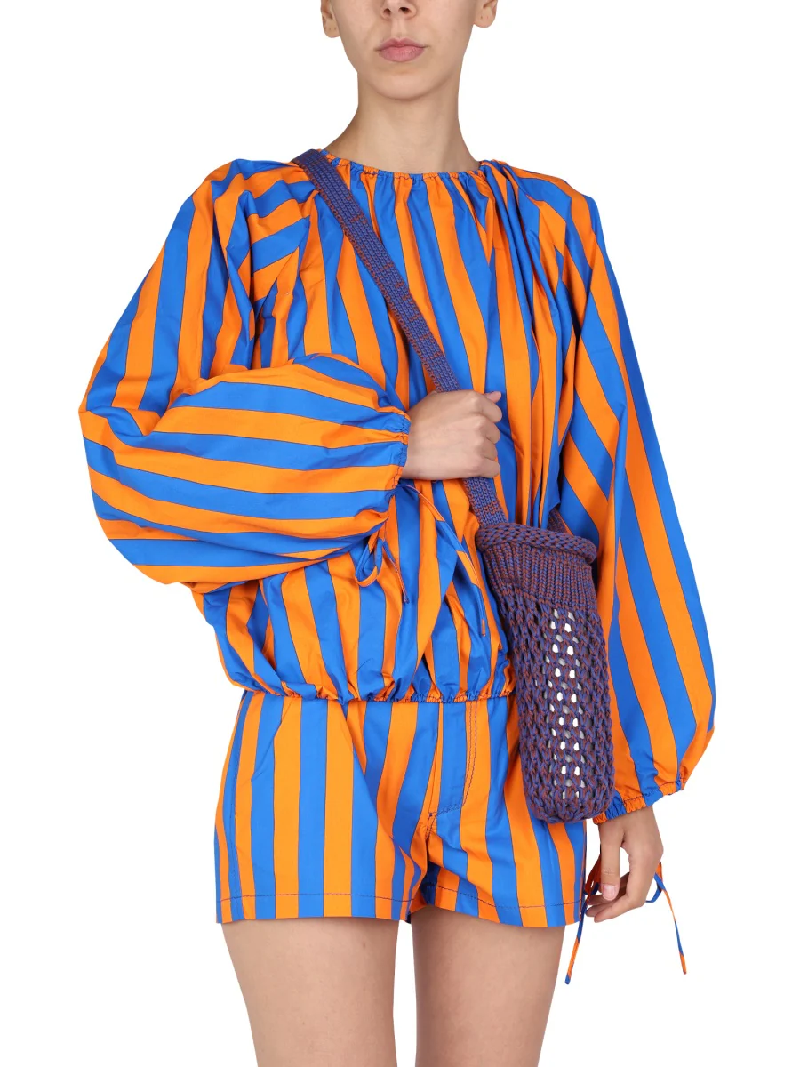 SUNNEI Striped Gathered Top - Image 4