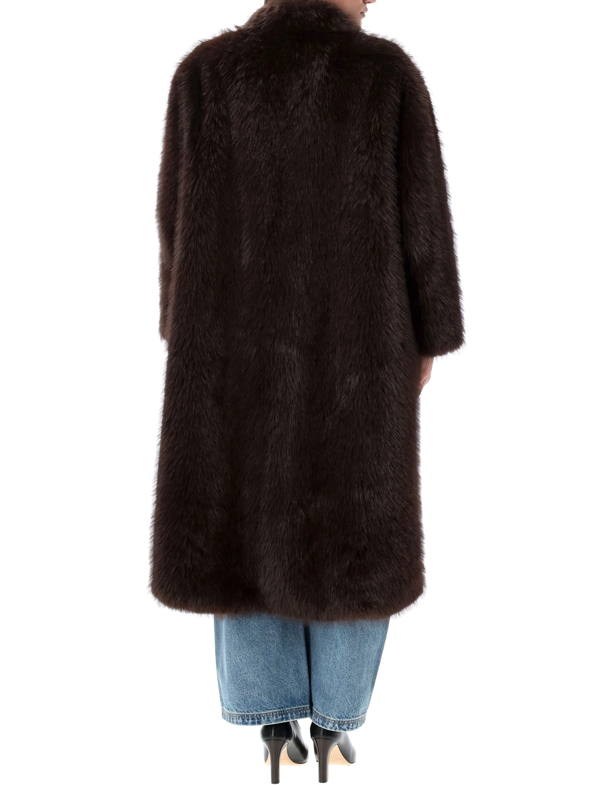 Sword Eco Fur Long Jacket - Size 40 - Image 2