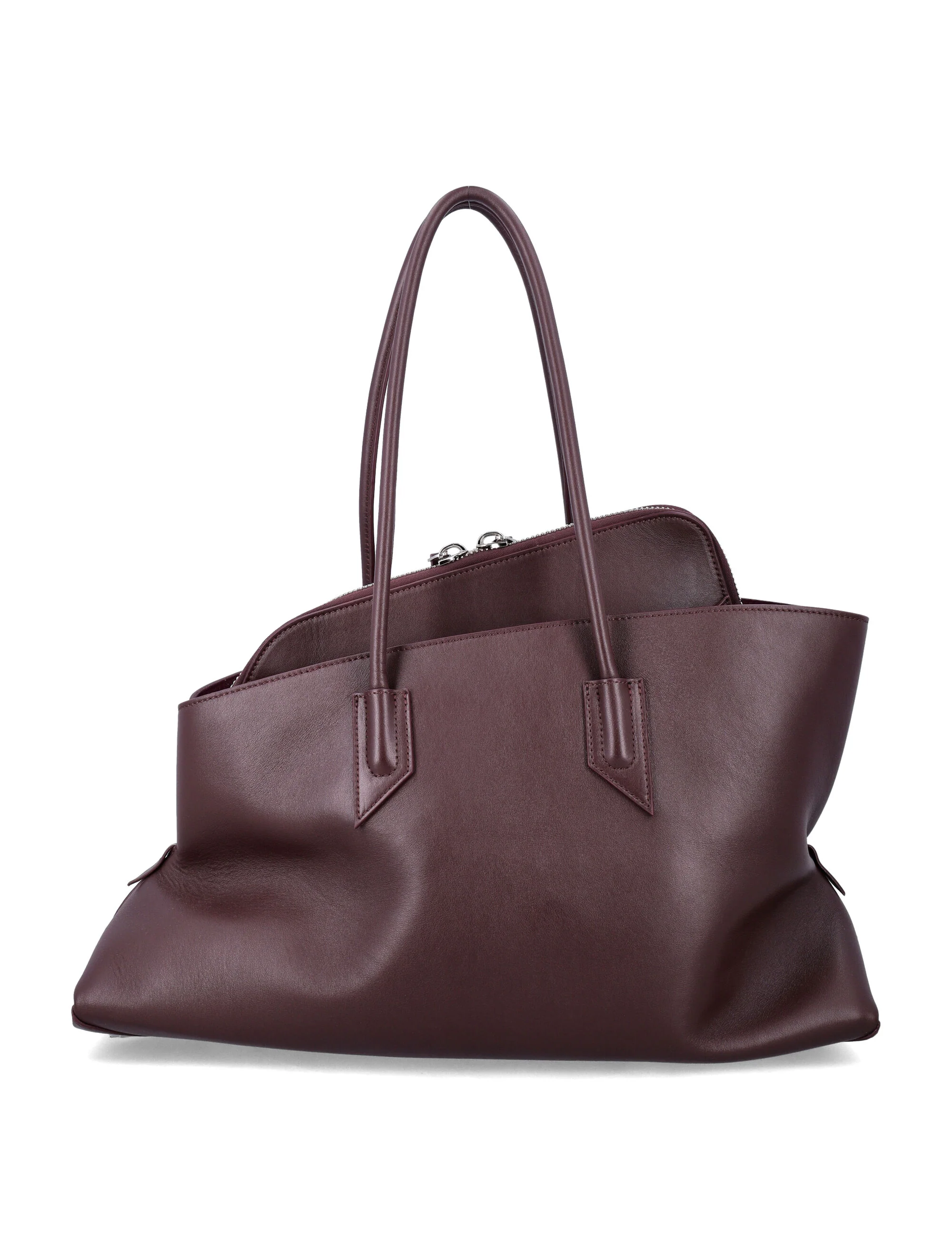 The Attico Architectural Asymmetric Medium Tote Handbag (30 cm x 42.5 cm x 15.5 cm) with Central Zip - Image 3