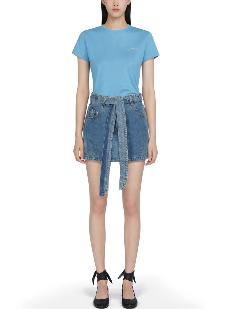 THE ATTICO Belted Mini Skirt - Image 2